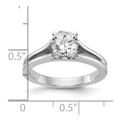 14K White Gold Solitaire Engagement Jewelry Mounting – view 8