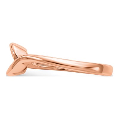 14K Rose Gold Bezel Solitaire Engagement Ring Mounting – view 4