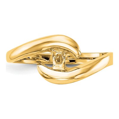 14K Yellow Gold Solitaire Engagement Ring Mounting – view 5