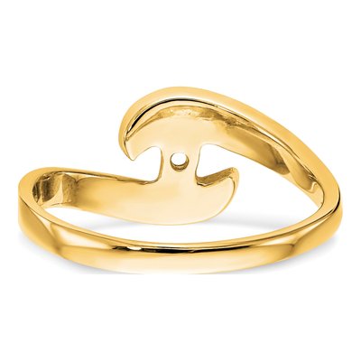 14K Yellow Gold Solitaire Engagement Ring Mounting – view 6