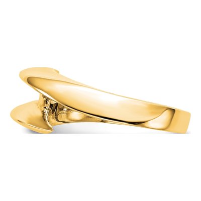 14K Yellow Gold Bezel Solitaire Engagement Ring Mounting – view 4