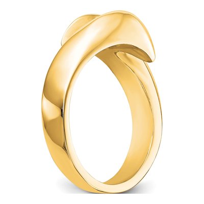 14K Yellow Gold Bezel Solitaire Engagement Ring Mounting – view 7