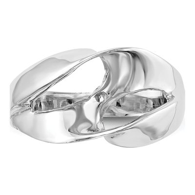 14K White Gold Peg-Set Round Engagement Ring Mounting – view 5