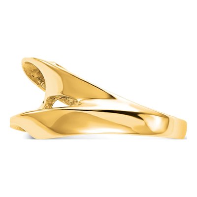 14K Yellow Gold Solitaire Engagement Ring Mounting – view 3