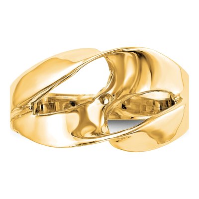 14K Yellow Gold Solitaire Engagement Ring Mounting – view 4