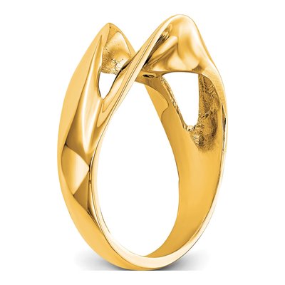 14K Yellow Gold Solitaire Engagement Ring Mounting – view 6