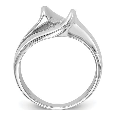 14K White Gold Solitaire Engagement Ring Mounting – view 2