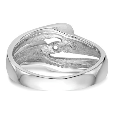 14K White Gold Solitaire Engagement Ring Mounting – view 5