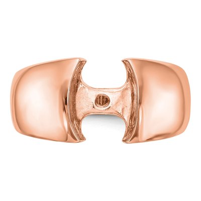 14K Rose Gold Solitaire Engagement Ring Mounting – view 5
