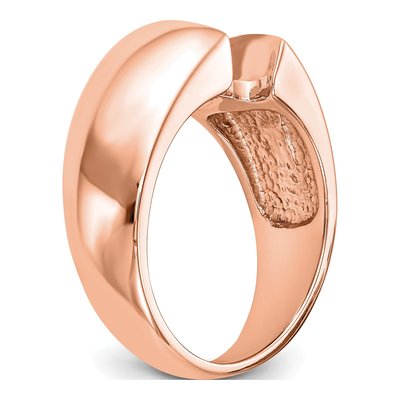 14K Rose Gold Solitaire Engagement Ring Mounting – view 7