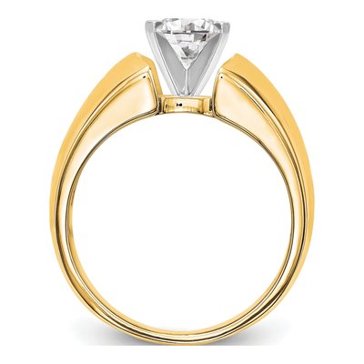 14K Yellow Gold Solitaire Engagement Ring Mounting – view 2