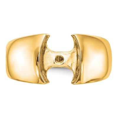 14K Yellow Gold Solitaire Engagement Ring Mounting – view 5