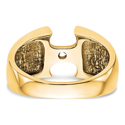 14K Yellow Gold Solitaire Engagement Ring Mounting – view 6