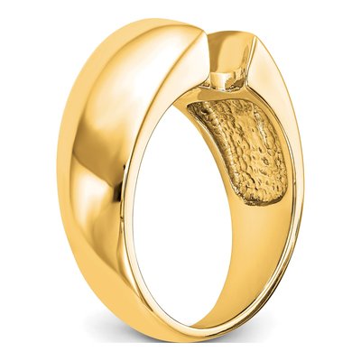 14K Yellow Gold Solitaire Engagement Ring Mounting – view 7