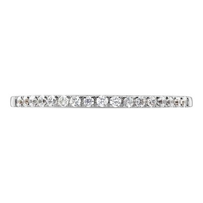 14K White Gold 1/6 ct tw Lab-Grown Diamond Wedding Band – view 5