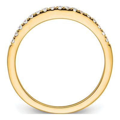 14K Yellow Gold 1/6 ct tw Lab-Grown Diamond Wedding Band – view 2
