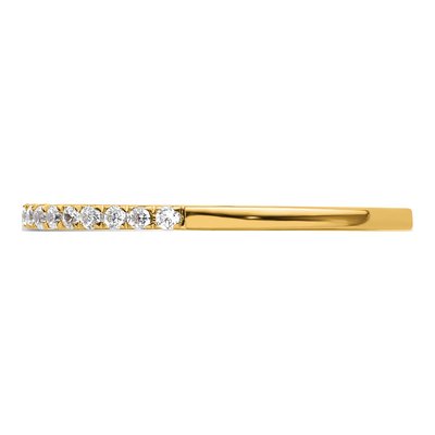 14K Yellow Gold 1/6 ct tw Diamond Wedding Ring – view 4