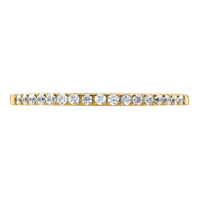 14K Yellow Gold 1/6 ct tw Diamond Wedding Ring – view 5