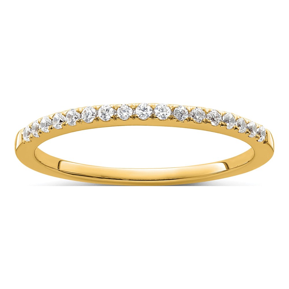 14K Yellow Gold 1/6 ct tw Diamond Wedding Ring