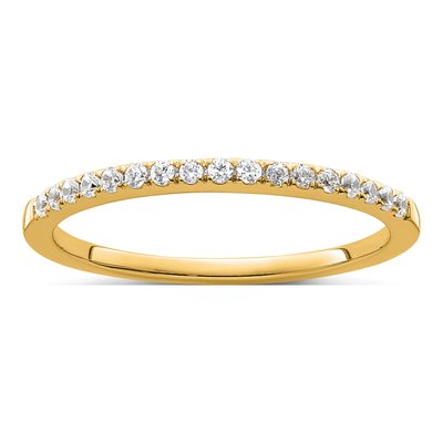 14K Yellow Gold 1/6 ct tw Diamond Wedding Ring