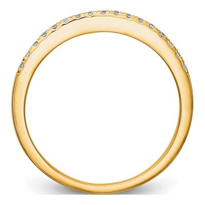 14K Yellow Gold 1/4 ct tw Lab-Grown Diamond Wedding Band – view 2