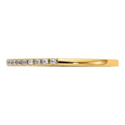 14K Yellow Gold 1/4 ct tw Lab-Grown Diamond Wedding Band – view 3