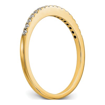 14K Yellow Gold 1/4 ct tw Lab-Grown Diamond Wedding Band – view 6