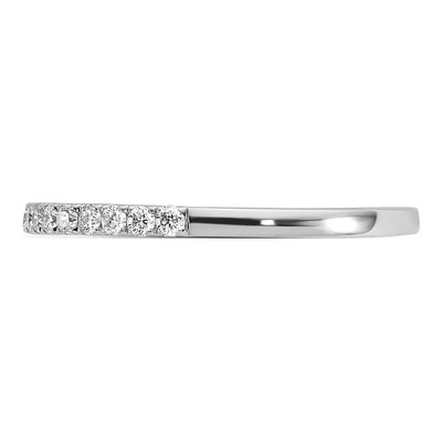 14K White Gold 1/4 ct tw Diamond Wedding Band – view 4