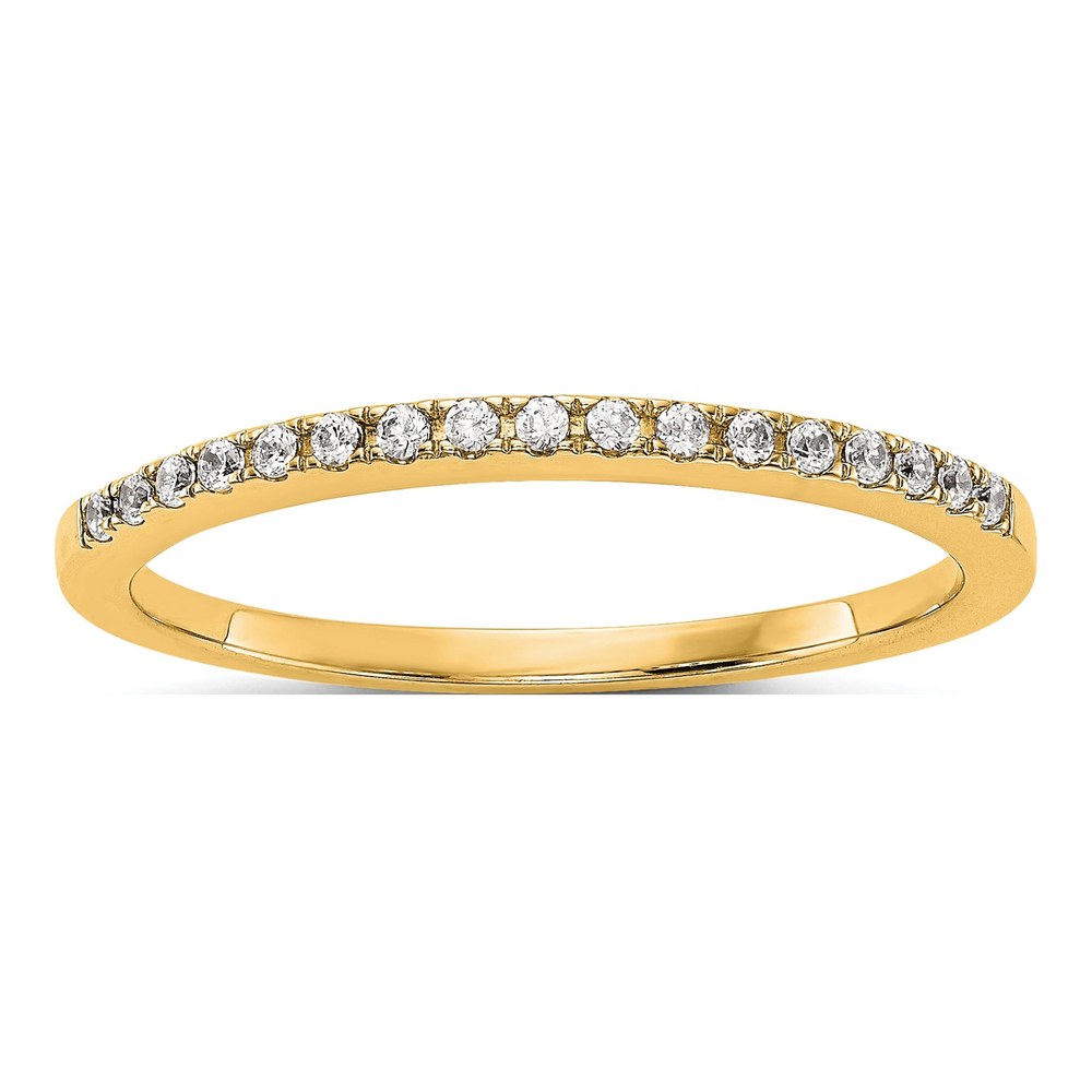 14K Yellow Gold 1/4 ct tw Diamond Wedding Ring