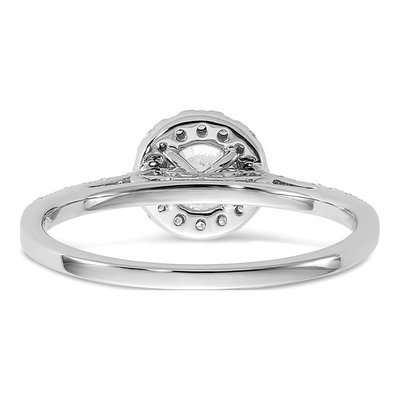 14K White Gold 3/4 ct tw Lab-Grown Diamond Halo Engagement Ring – view 6