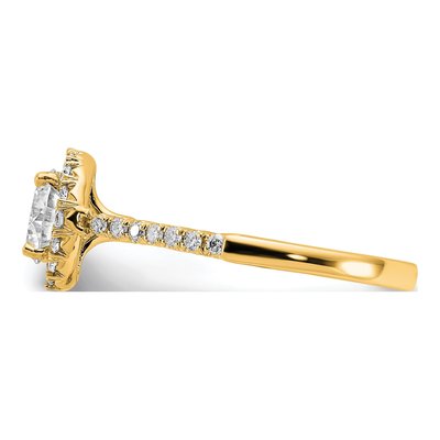14K Yellow Gold Lab-Grown Diamond Engagement Ring Semi-Mount – view 3