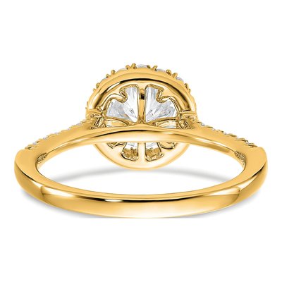 14K Yellow Gold Lab-Grown Diamond Engagement Ring Semi-Mount – view 5