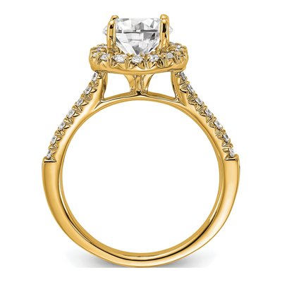 14K Yellow Gold Lab-Grown Diamond Engagement Ring Semi-Mount – view 2