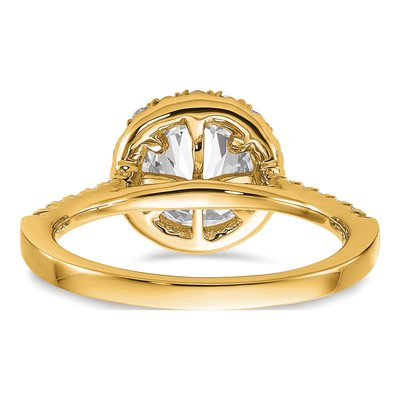 14K Yellow Gold Lab-Grown Diamond Engagement Ring Semi-Mount – view 5