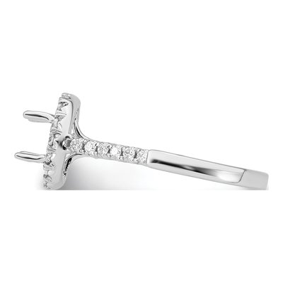 14K White Gold Lab-Grown Diamond Engagement Ring Semi-Mount – view 4