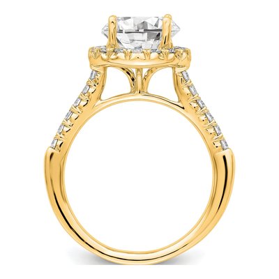 14K Yellow Gold Lab-Grown Diamond Engagement Ring Semi-Mount – view 2