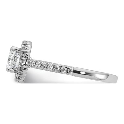 14K White Gold Lab-Grown Diamond Engagement Ring Semi-Mount – view 4