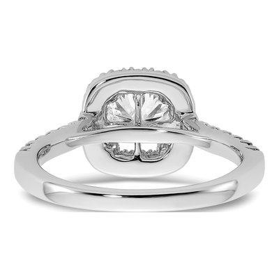 14K White Gold Lab-Grown Diamond Engagement Ring Semi-Mount – view 8