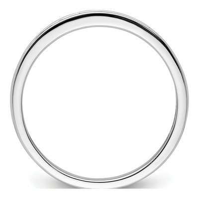 14K White Gold 1/10 ct tw Diamond Channel Wedding Band – view 3