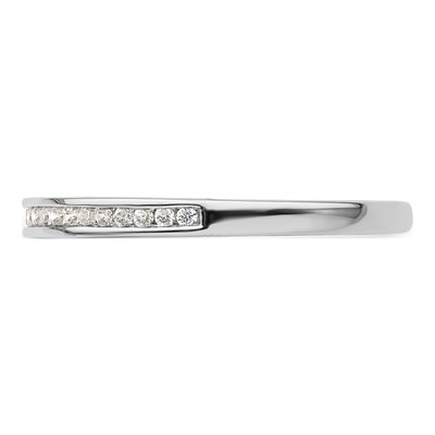 14K White Gold 1/10 ct tw Diamond Channel Wedding Band – view 4