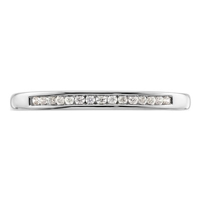 14K White Gold 1/10 ct tw Diamond Channel Wedding Band – view 5