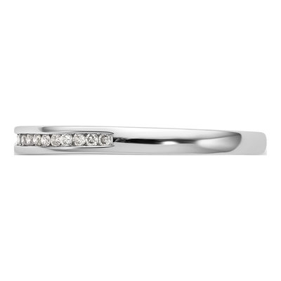 14K White Gold 1/8 ct tw Diamond Wedding Band – view 3