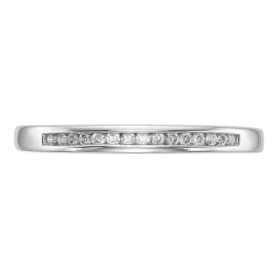 14K White Gold 1/8 ct tw Diamond Wedding Band – view 4