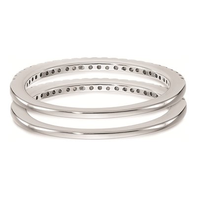 14K White Gold Diamond Wedding Band Set, 1/4 ct tw – view 6