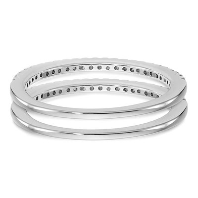 14K White Gold Lab-Grown Diamond Wedding Band Set – view 6