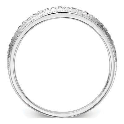 14k White Gold Diamond Wedding Band Set, 0.132 ct – view 2