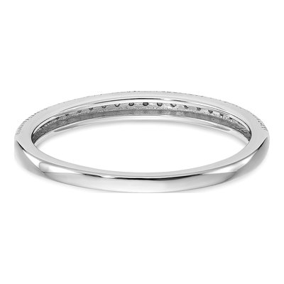 14k White Gold Diamond Wedding Band Set, 0.132 ct – view 5