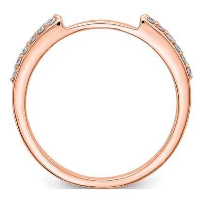 10K Rose Gold Diamond Wedding Band Set of 2 – view 2