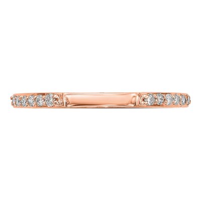 10K Rose Gold Diamond Wedding Band Set of 2 – view 4