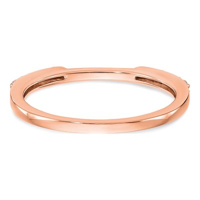 10K Rose Gold Diamond Wedding Band Set of 2 – view 5